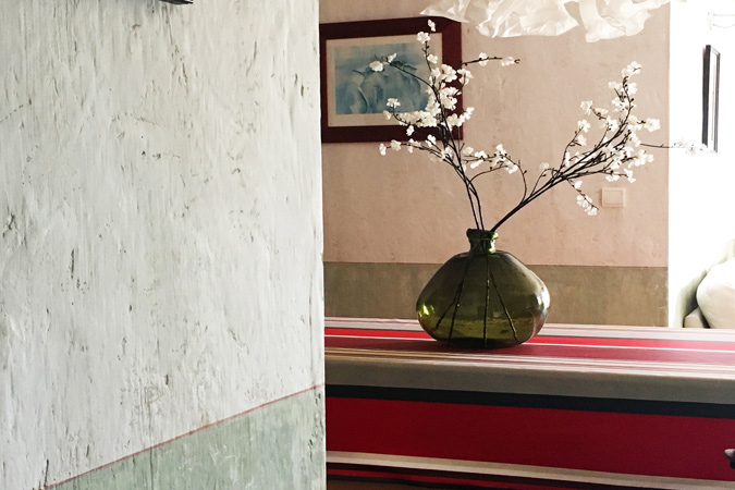 Dekoration im Ferienhaus die Kelterei in Sarlat im Süden Frankreichs